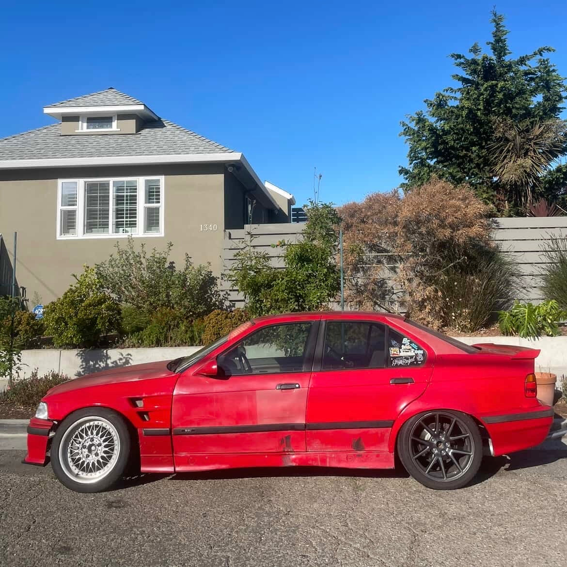 E36 Vented Front Over Fenders
